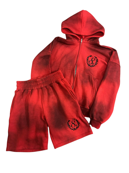 Red Dirty Wash Set